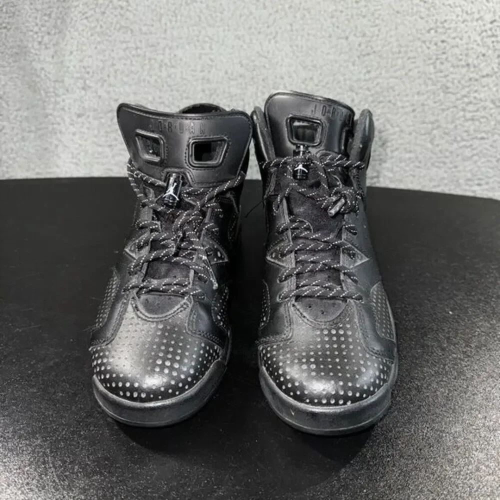 Nike Air Jordan Retro 6 Sneakers 6y Basketball Athletic Shoes Black Cat‎